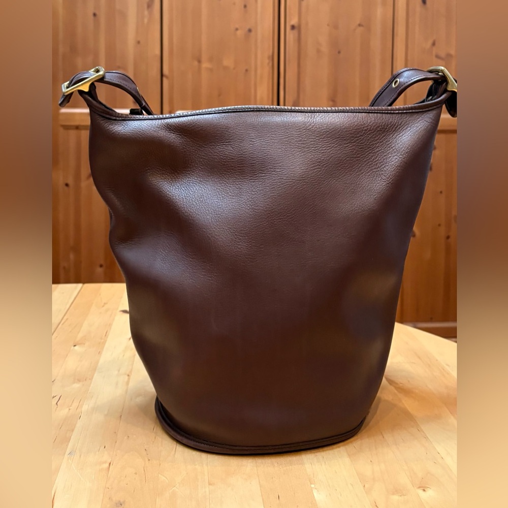 XL Vintage Coach Duffle Feed Sac 9085 Travel Weekender Carryall Mahogany